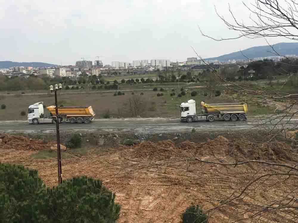 Sancaktepe’deki pandemi hastanesinin yapımı devam ediyor