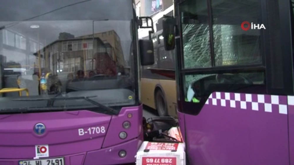 Sarıyer’de 3 otobüs ile motosikletin karıştığı zincirleme kaza: 3 yaralı