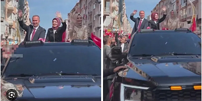 Seçim öncesinde lüks aracıyla halkı selamladı! Sandıkta 20 puan fark yedi