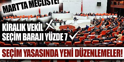 Seçim yasası düzenlemesinde çalışmalar tamamlandı