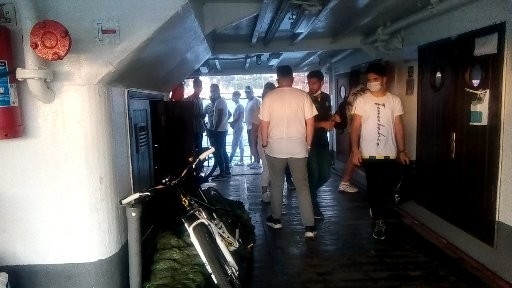 Şehir hatları vapurunun motor dairesinde korkutan yangın