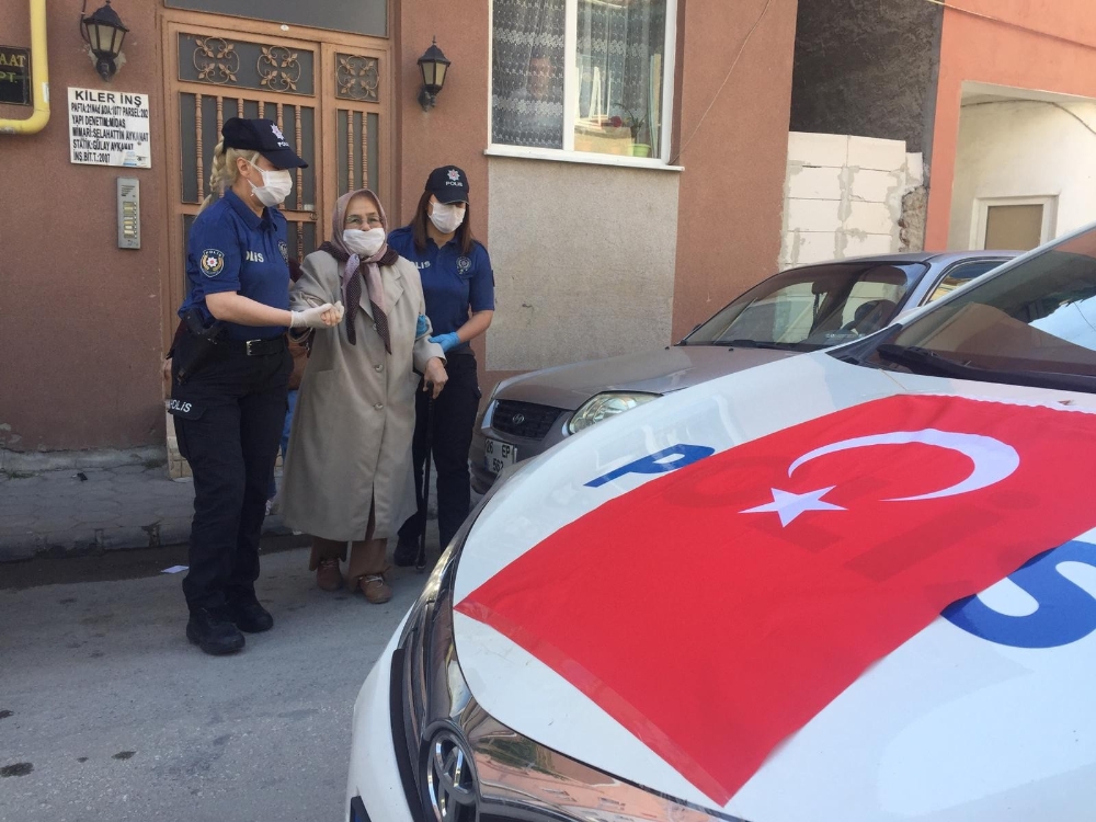 Şehit annesinin dileğini polis evlatları yerine getirdi