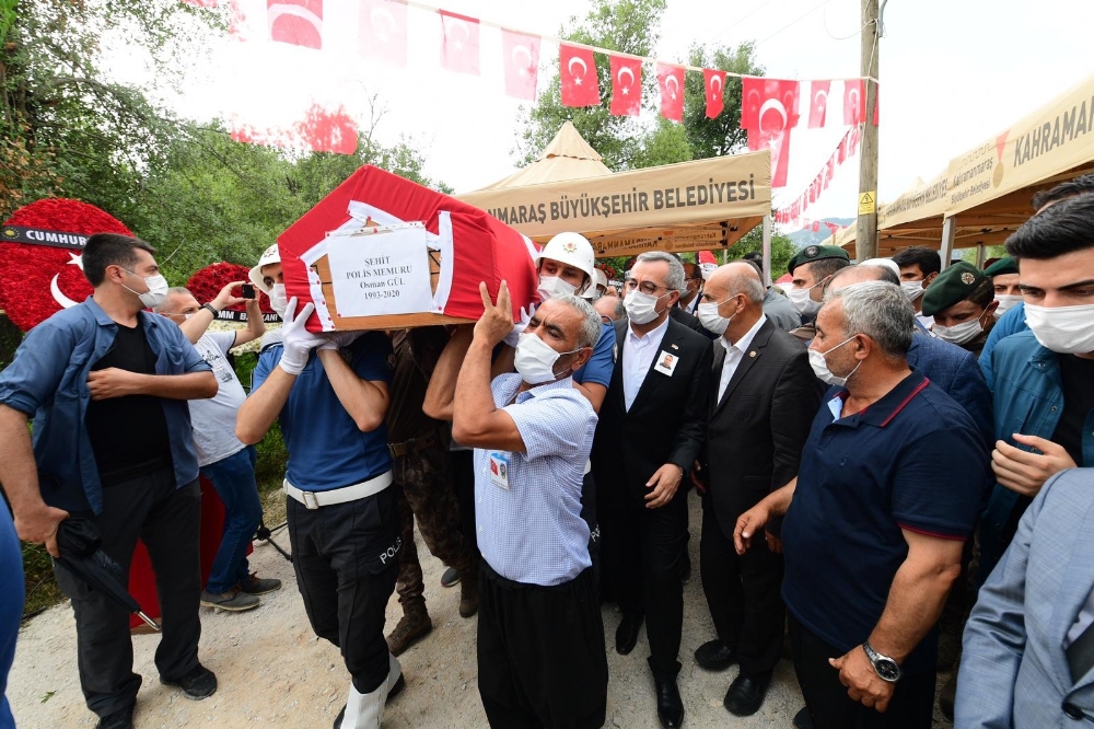 Şehit polis Osman Gül son yolculuğuna uğurlandı