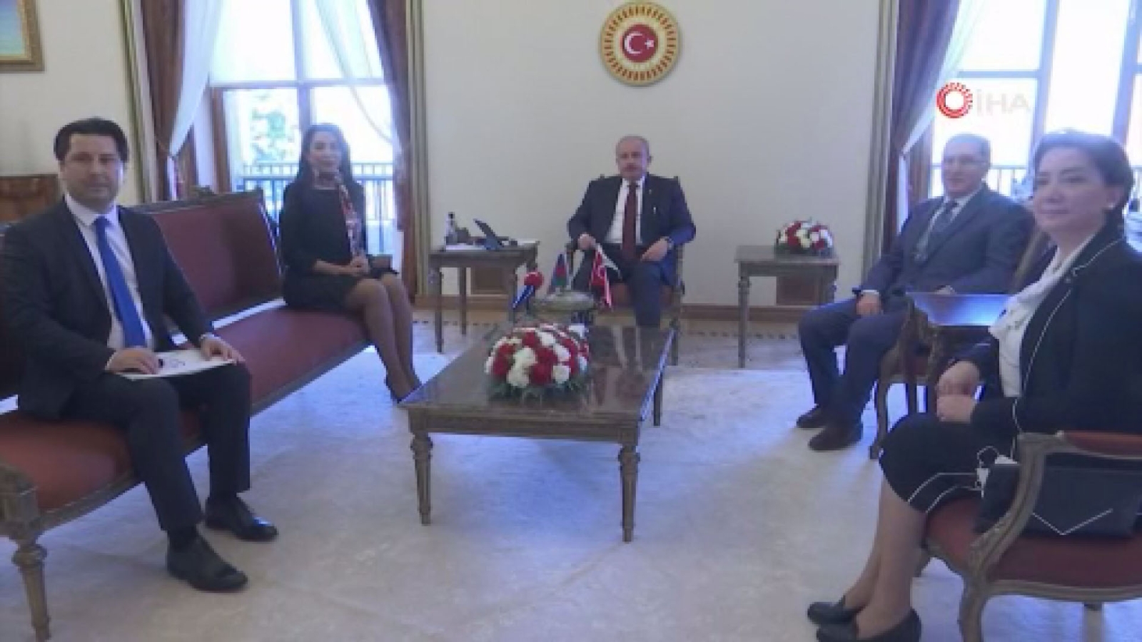 Şentop, Azerbaycan Ombudsmanı Aliyeva ve Kamu Başdenetçisi Malkoç’u kabul etti