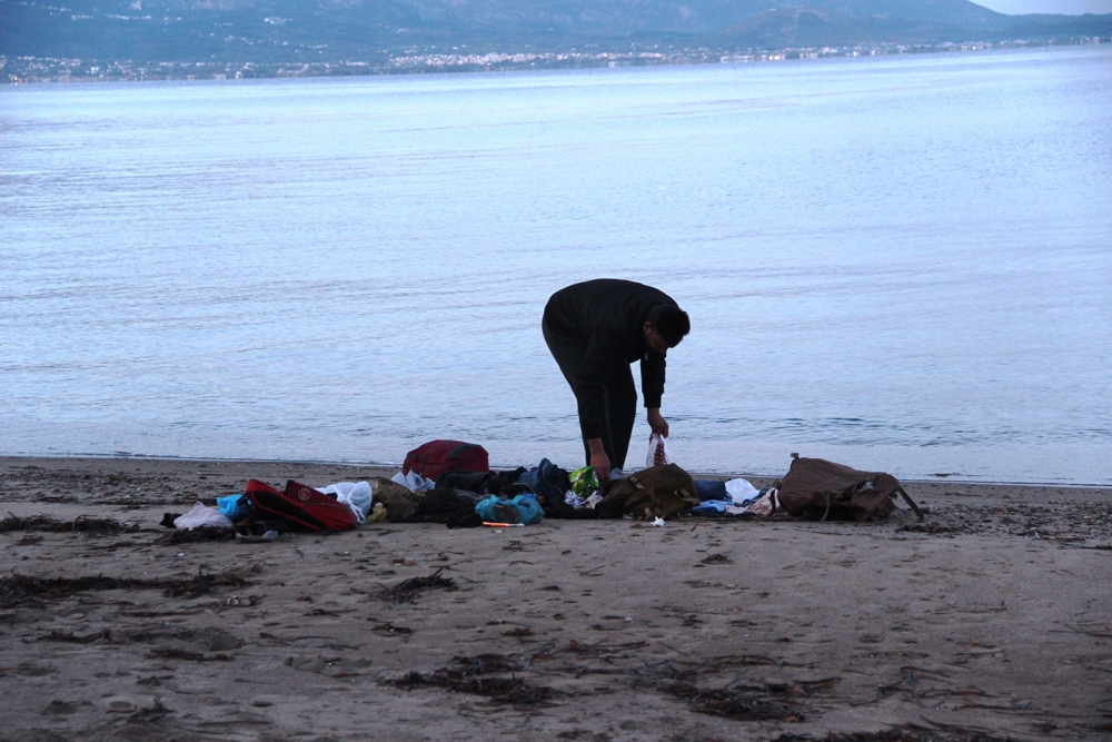 Sığınmacılar gitti, eşyaları kaldı
