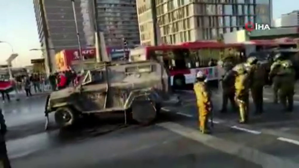 Şili’deki protestolar 3’üncü gününde