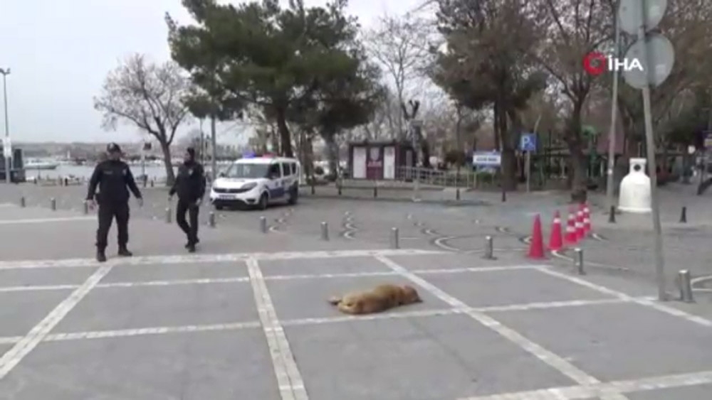 Silivri’de polis sahile girişi dubalarla kapattı