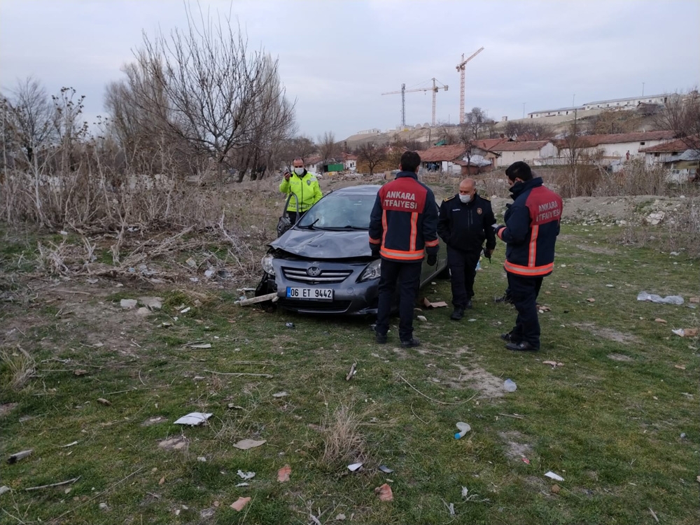 Sincan’da trafik kazası: 1 yaralı