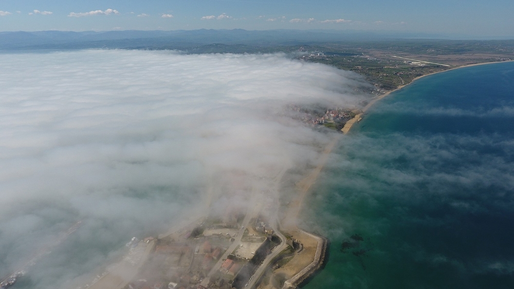 Sinop’ta sis bulutu