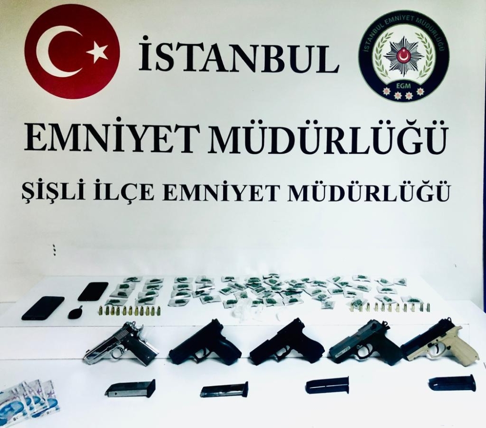 Şişli’de aranan şahıslara ve torbacılara yönelik operasyon