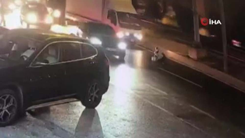Şişli’de bir kadın kimliği belirsiz kişiler tarafından seyir halindeki araçtan aşağı atıldı