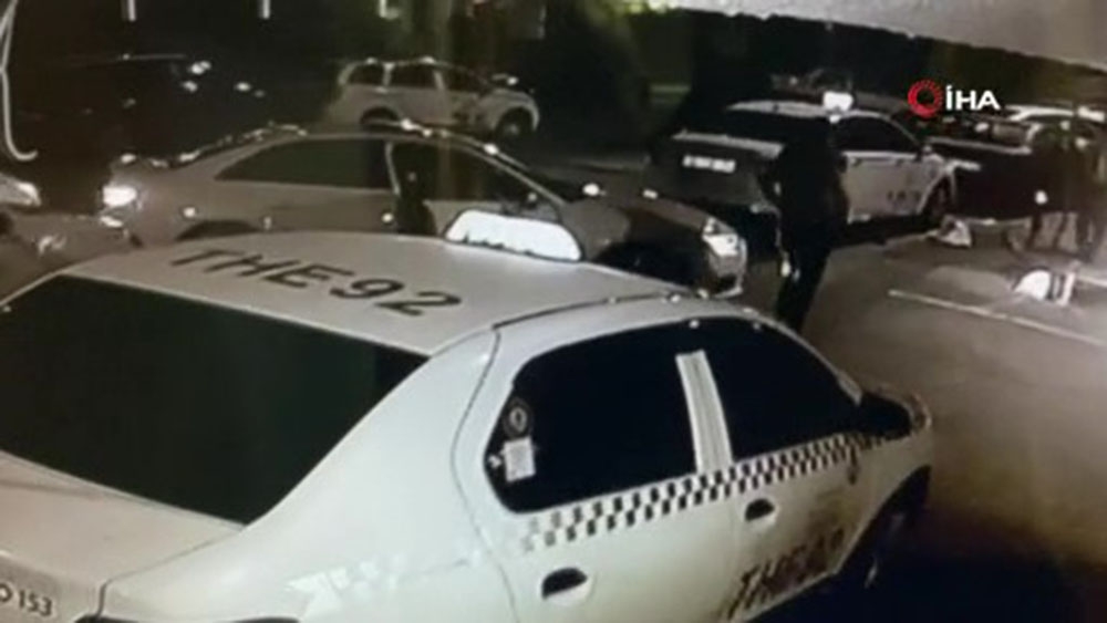 Şişli’de silahlı kavga kamerada