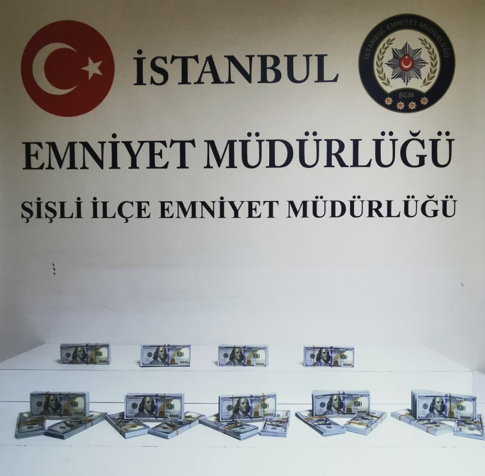 Şişli’deki operasyonda 190 bin sahte dolar ele geçirildi