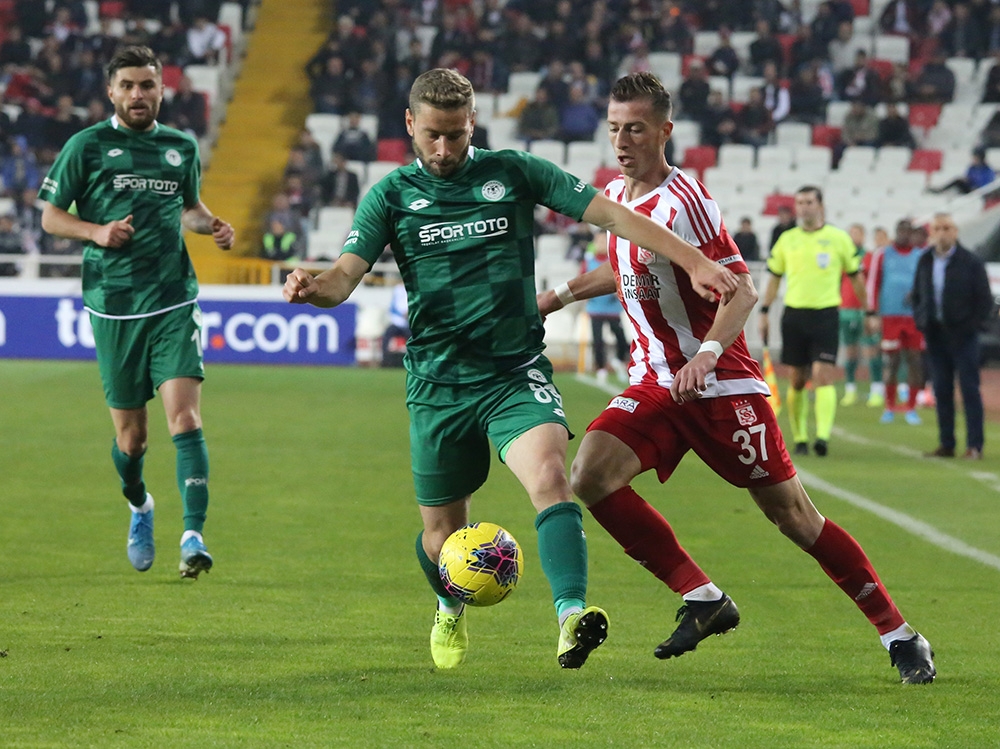 Sivasspor ile Konyaspor 22. randevuda