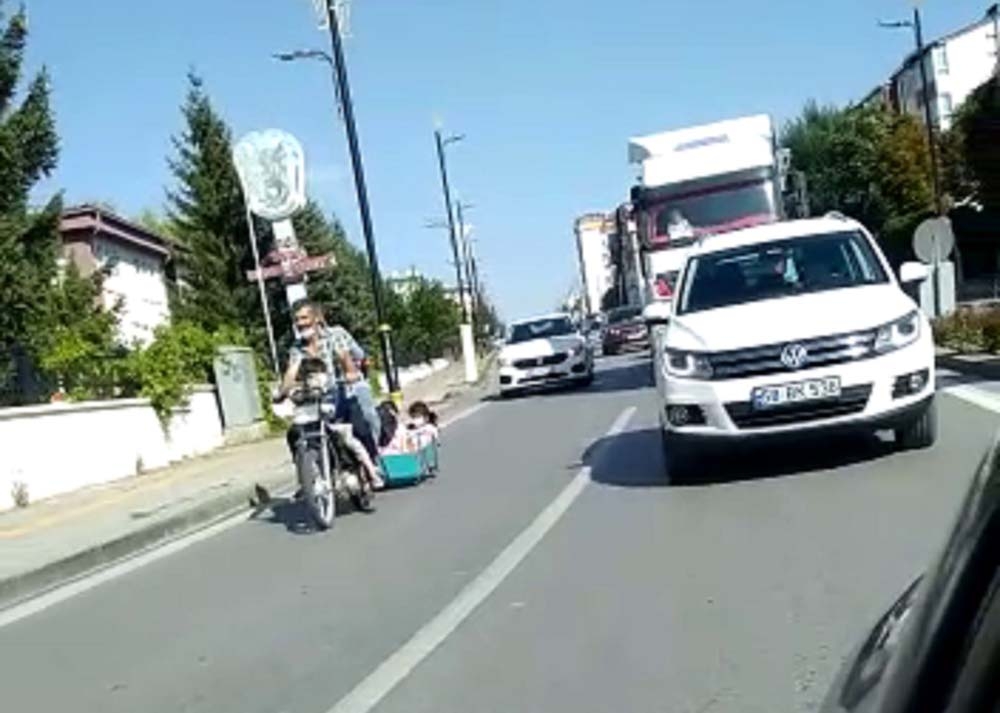 Sivas’ta korkutan yolculuk böyle görüntülendi
