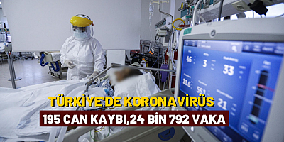 Son 24 saatte 24 bin 792 vaka, 195 can kaybı!