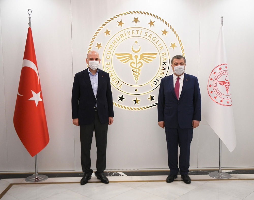 Soylu ve Koca, Kurban Bayramı tedbirleri için bir araya geldi