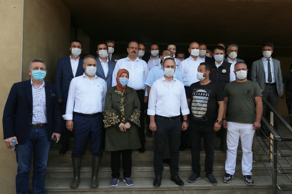 Soylu ve Pakdemirli’den sanayi bölgesine geçmiş olsun ziyareti