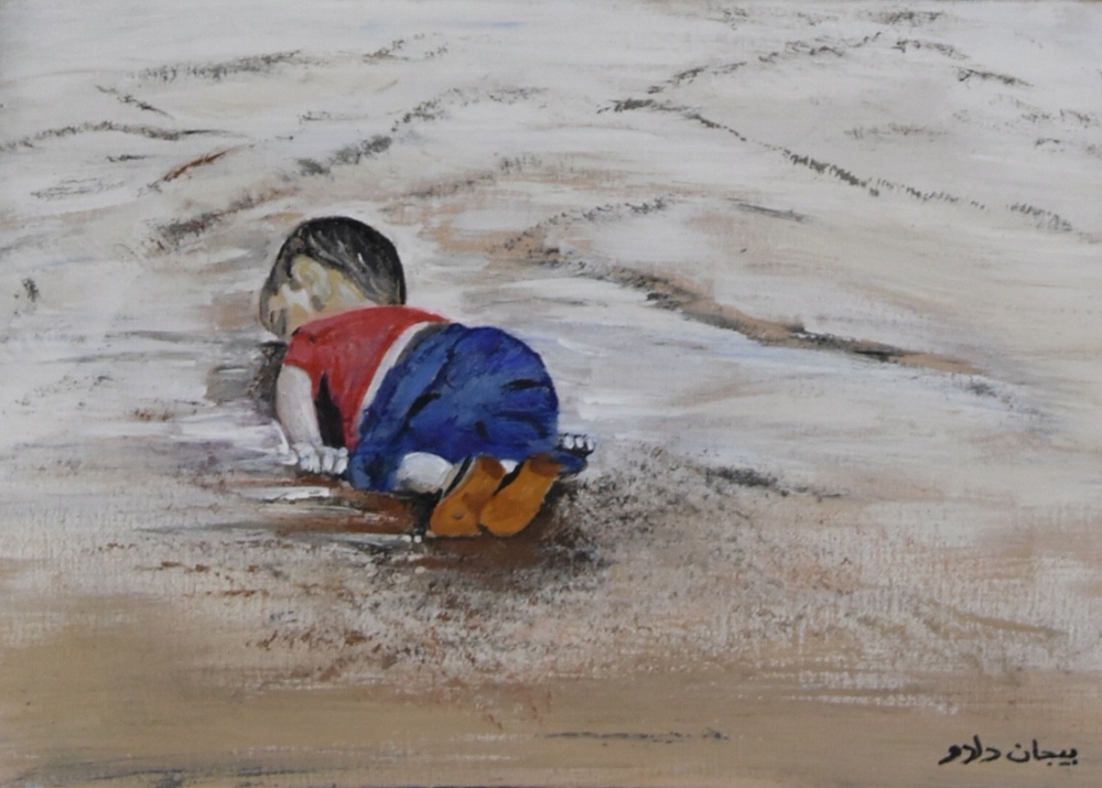 Suriyeli Genç Kız Savaşın Acılarını Resme Aktardı