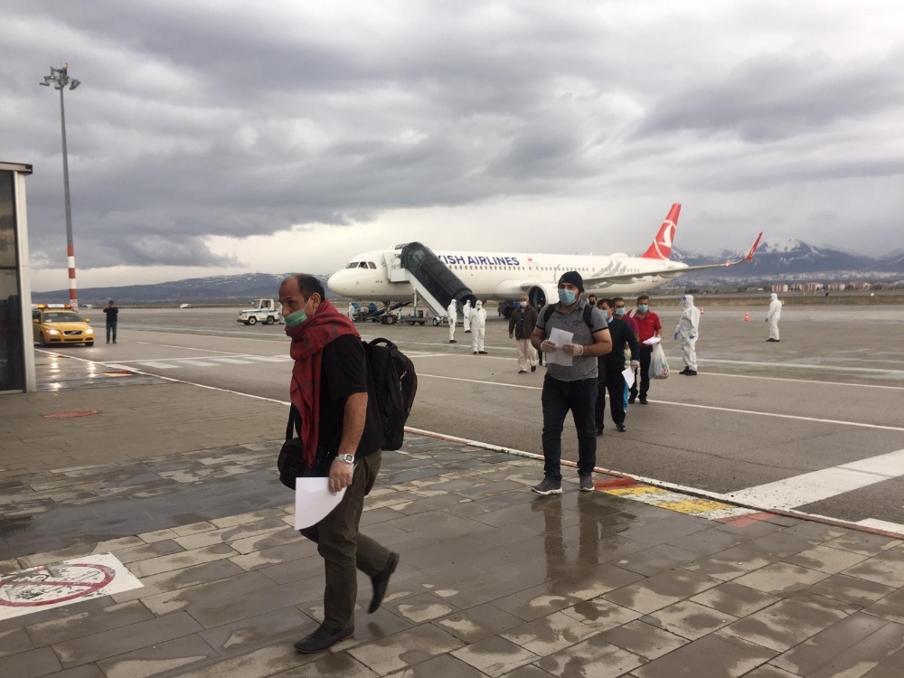 Suudi Arabistan’dan getirilen 182 Türk Erzurum’da karantinaya alındı