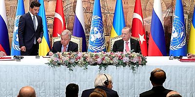 Tahıl koridoru için imzalar İstanbul'da atıldı