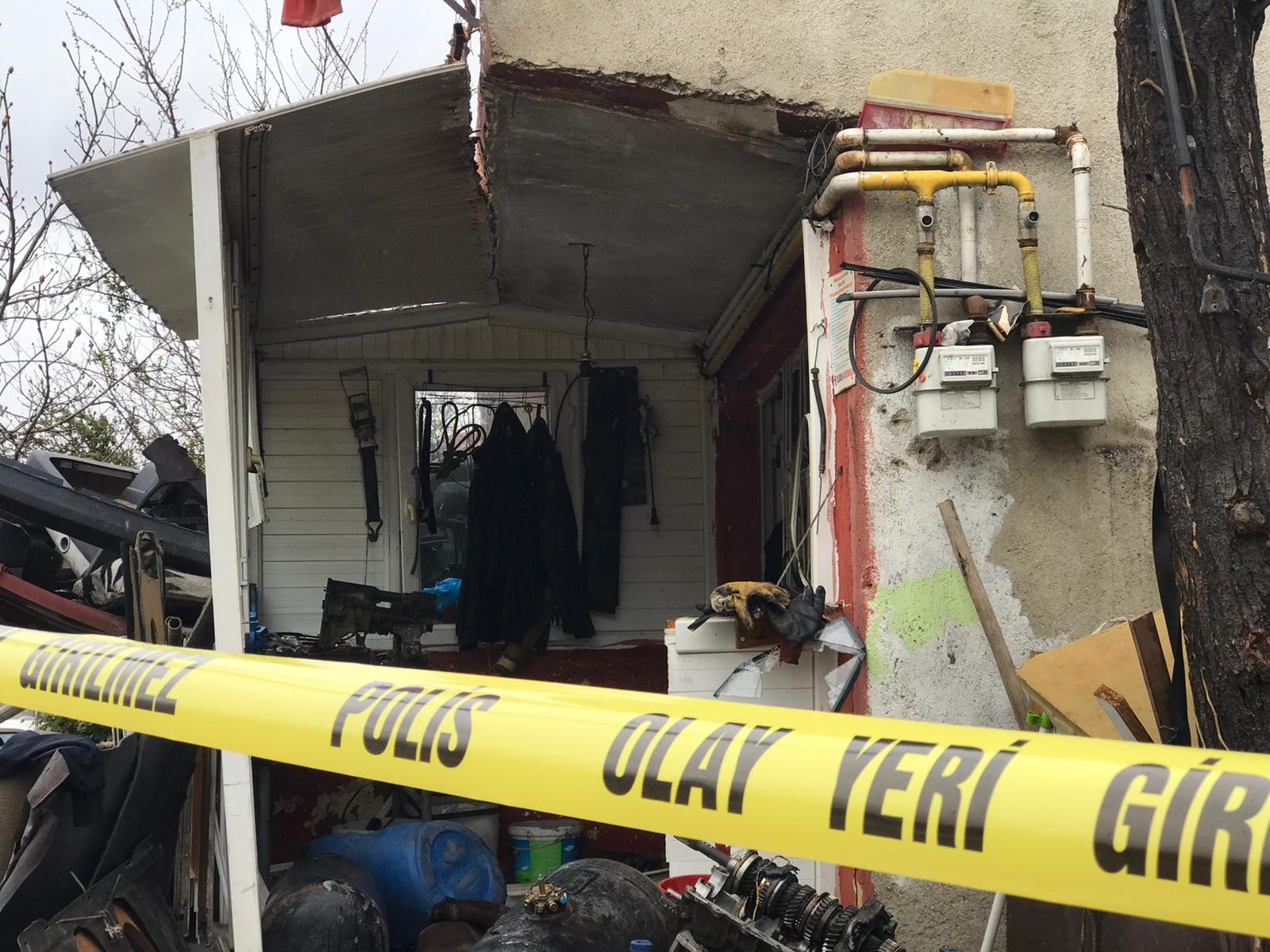 Tamirci dükkanında LPG tankı patladı: 1 yaralı