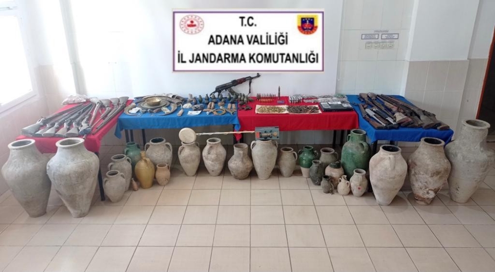 Tarihi eser operasyonunda cephane ele geçirildi