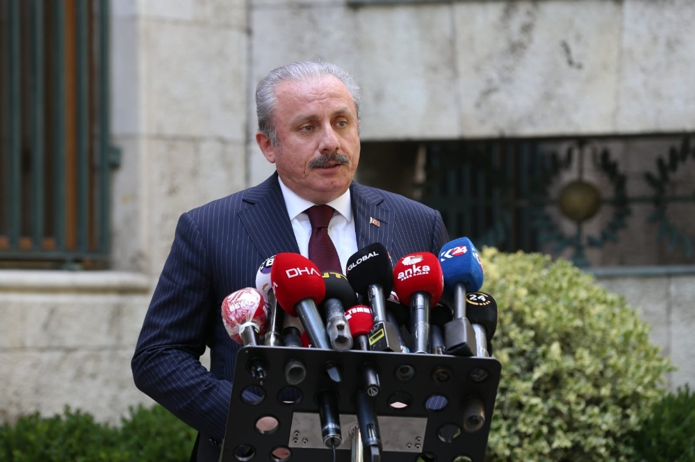 TBMM Başkanı Mustafa Şentop gazetecilerin sorularını yanıtladı