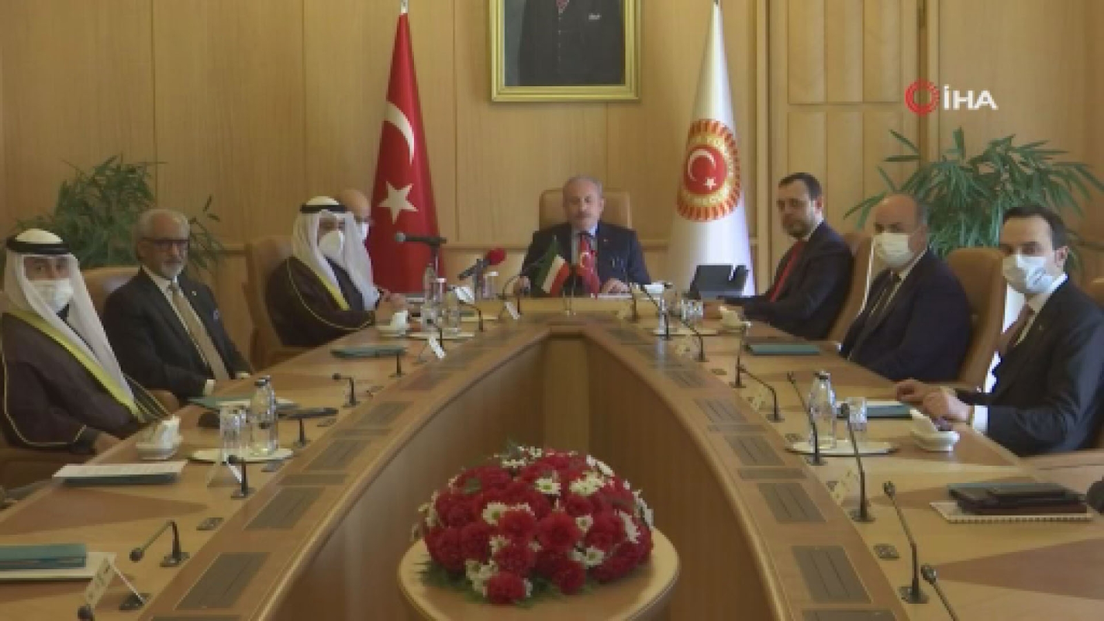TBMM Başkanı Şentop, Kuveyt Dışişleri Bakanı El Sabah’ı kabul etti