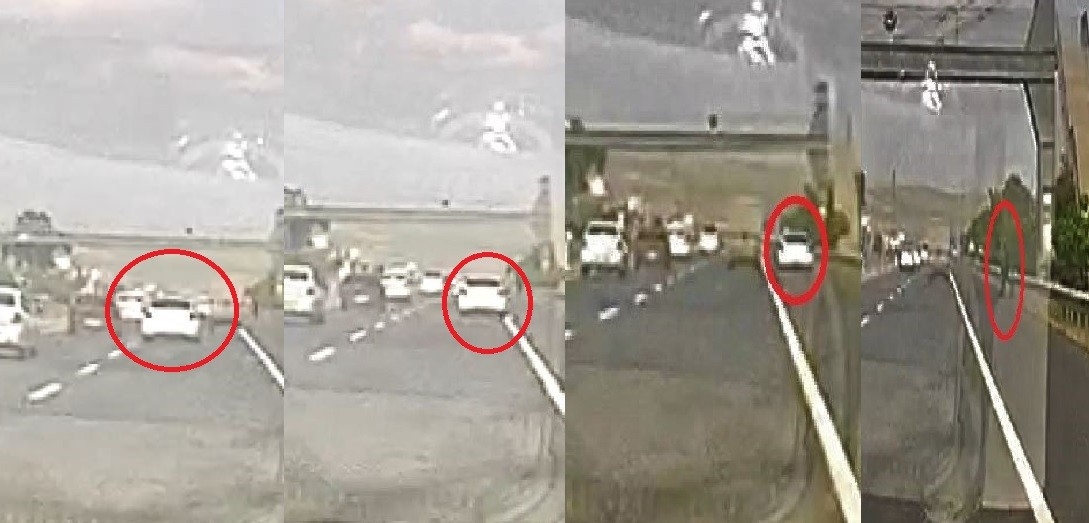 Tekirdağ-İstanbul yolunda makas terörü kamerada