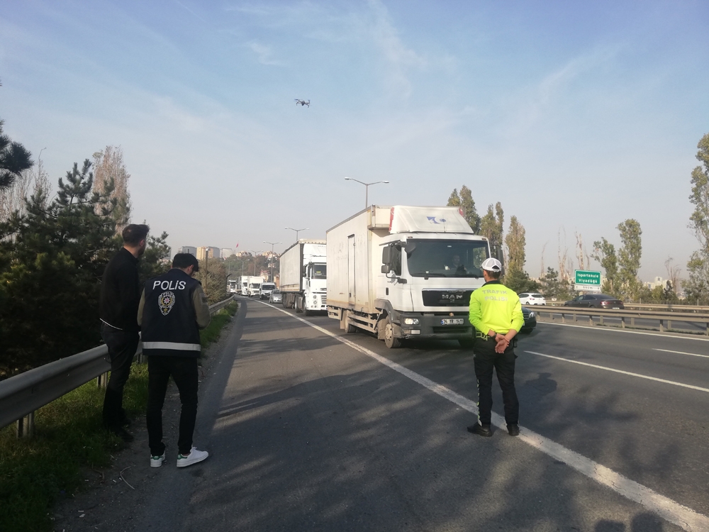 Tem Otoyolunda Drone Destekli Trafik Uygulaması: Ceza Yağdı