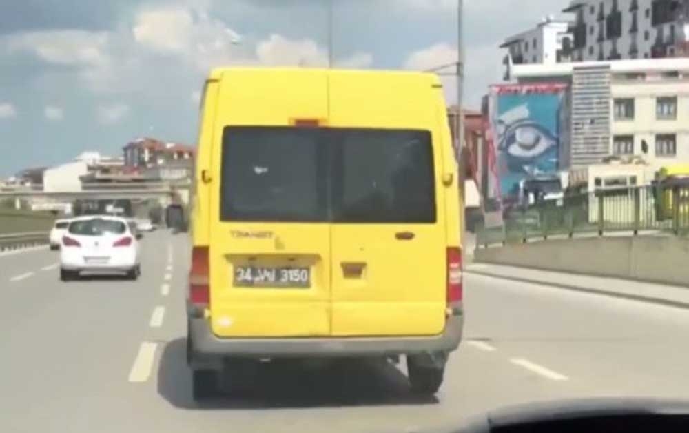 Tem Ve Şile Otoyolunda “Makas” Terörü Kamerada