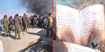 Terör örgütü PKK cami basıp Kur'an-ı Kerim yaktı