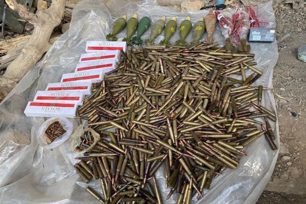 Terör örgütü PKK’ya ait çok sayıda silah ve mühimmat ele geçirildi