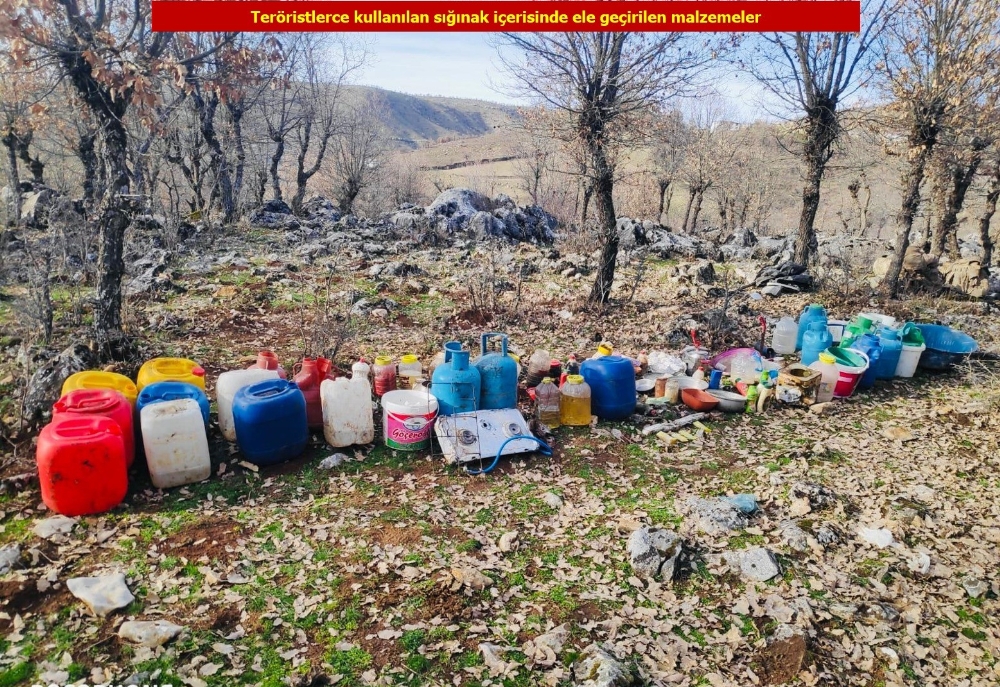Teröristler mağarayı işkence ve sorgu yeri olarak kullanmış