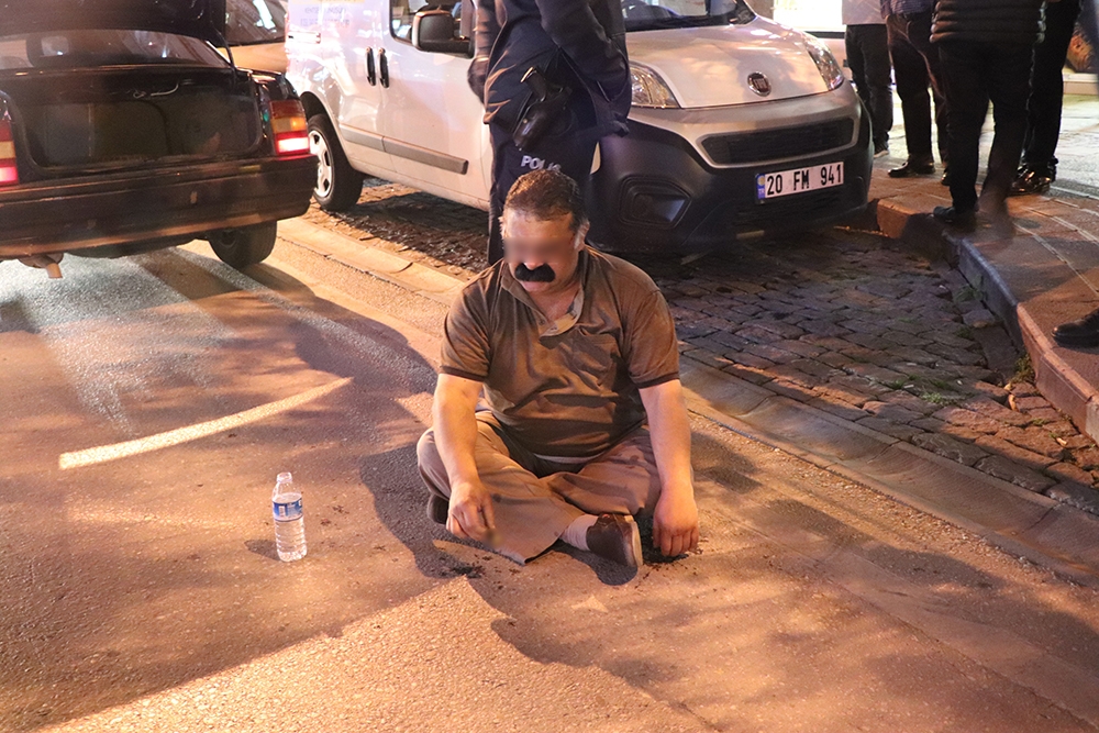 Ters yöne giren alkollü sürücü polise zor anlar yaşattı