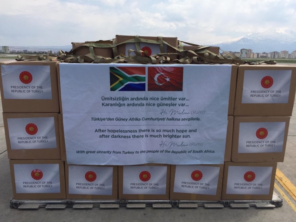 “Tıbbi yardım malzemeleri TSK uçağıyla Güney Afrika Cumhuriyeti’ne ulaştırılacak”