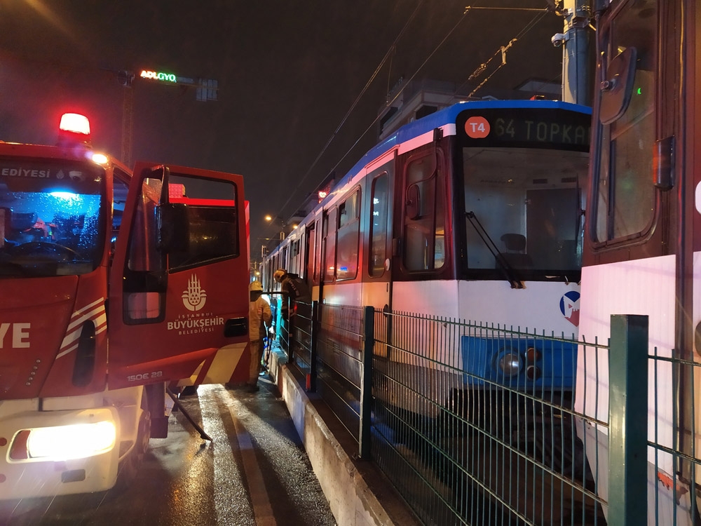 Topkapı- Mescid-i Selam Tramvayı’nda yangın