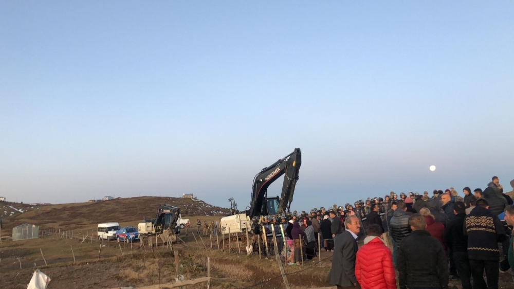 Trabzonda Yaylada Yıkım Gerginliği