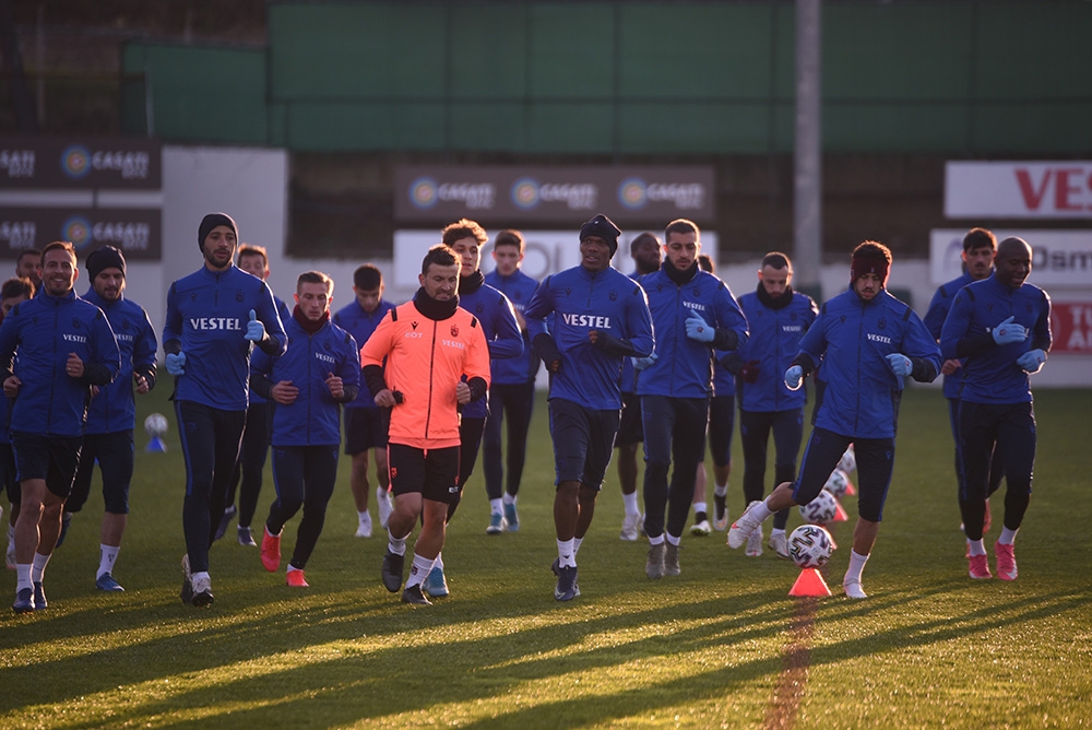 Trabzonspor, Galatasaray maçı hazırlıklarını sürdürüyor