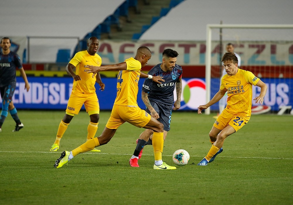 Trabzonspor, MKE Ankaragücü müsabakası beraberlikle sonuçlandı
