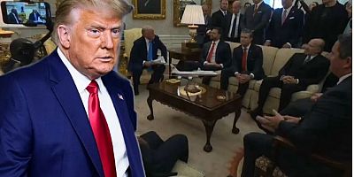 Trump yine patladı! Muhabiri azarlayıp salondan kovdu..