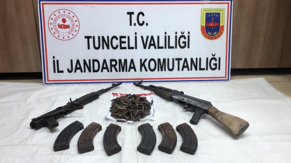 Tunceli’de 1 sığınak imha edildi, silahlar ve mühimmat ele geçirildi