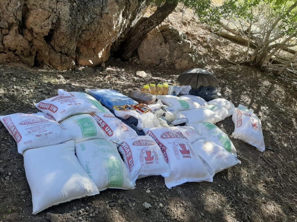 Tunceli’de 5 sığınak imha edildi, 2,5 ton malzeme ele geçirildi