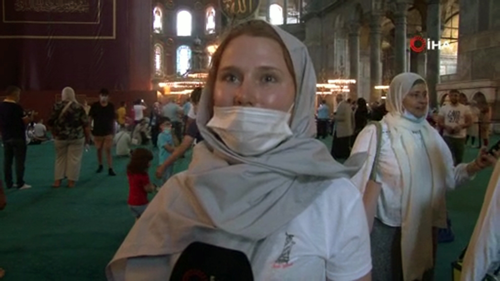 Turistler Ayasofya’ya hayran kaldı