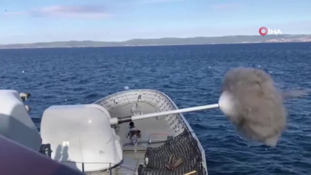 Türk Deniz Kuvvetleri’nden Saros Körfezi’nde atış eğitimi