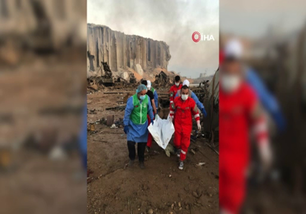 Türk ekipleri Beyrut’ta yardım çalışmalarına başladı
