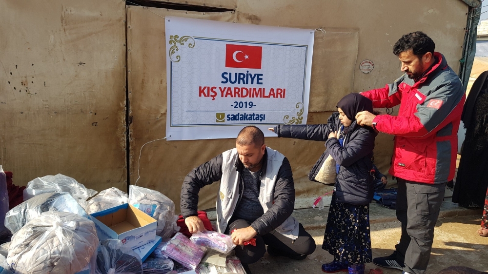 Türk Hayırseverlerden İdlibe Kış Yardımı