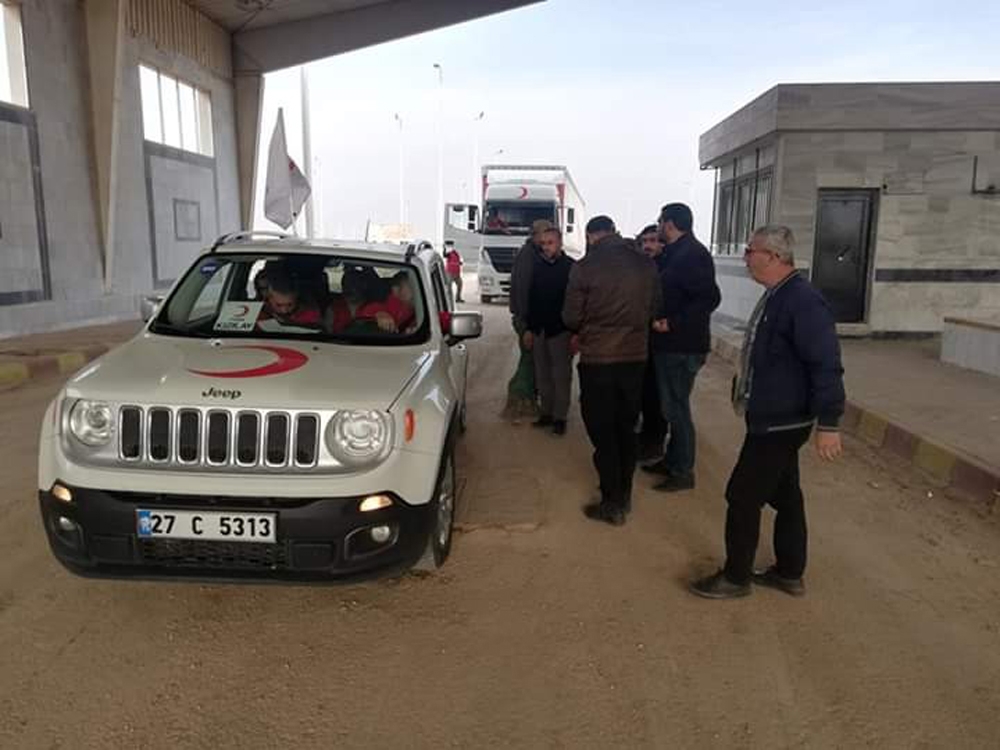 Türk Kızılayı Tel Abyada Yardımlarını Sürdürüyor