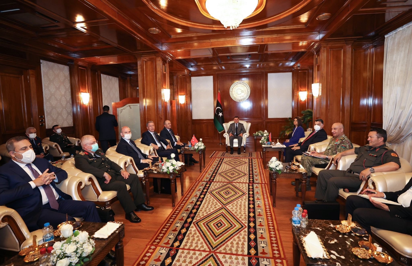 Türk üst düzey heyeti, Libya Başbakanı Dibeybe ile görüştü